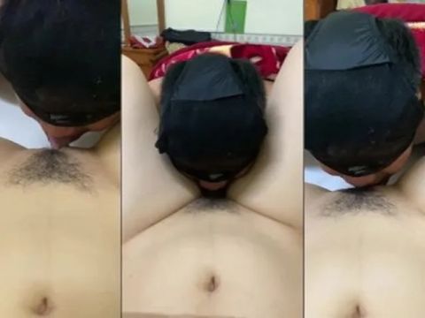 Bắt anh đội quần lót liếm từng cọng lông bướm cho em